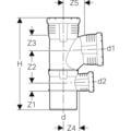 Silent Pro Kombi-Bogen-Abzweig 87,5 Grad mit Muffen