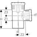 Silent Pro Abzweig DN 70 x 50 mit Muffen