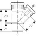 Silent Pro Abzweig DN 100 x 50 mit Muffen